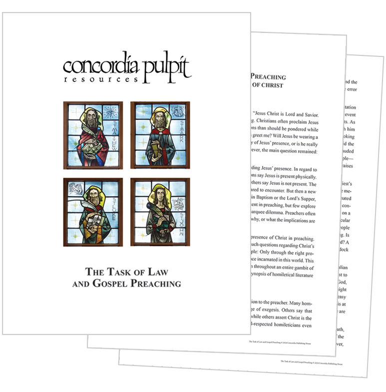 Free Download Concordia Pulpit Resources Law and Gospel Preaching